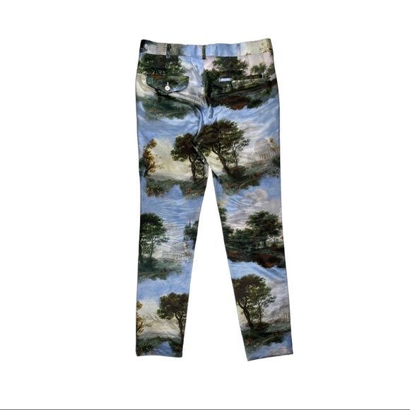 Comme Des Garçons Silk Artwork Trousers - Picture 2 of 9